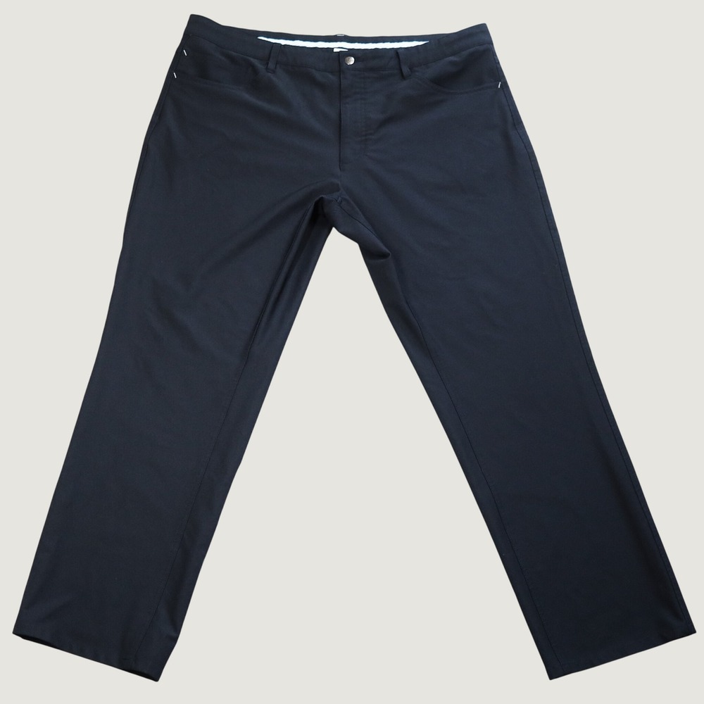 FootJoy Golf Pants Mens 40x30 Black Athletic Fit Performance Stretch Trousers